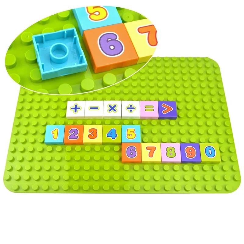 Duploes Large Size Duploes Baseplate Brick Big Size Plate Building Block Floor Accessories Leduo Particle Compatible Big Animal