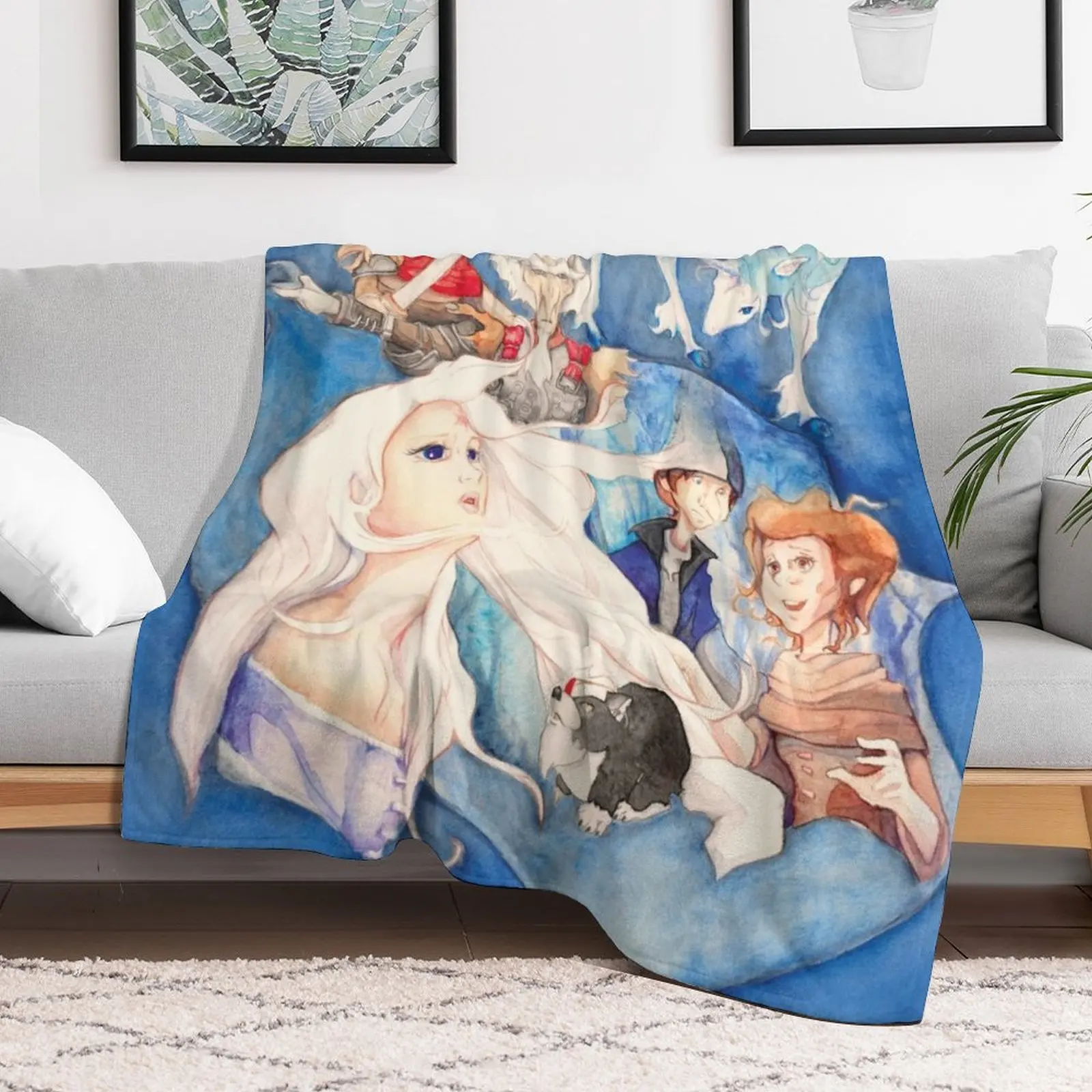 Reflections The Last Unicorn Throw Blanket Sofa Bed linens Custom Blankets