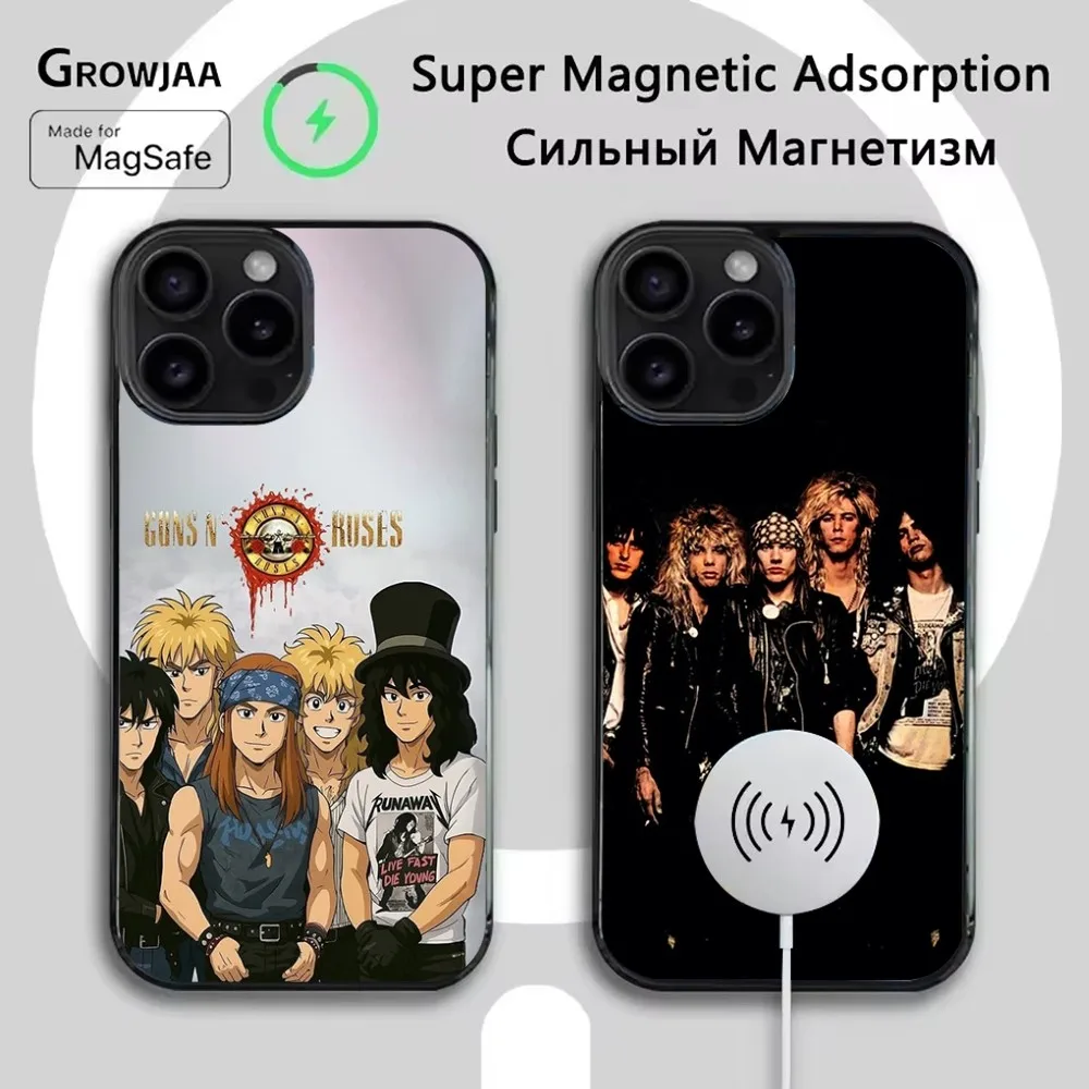 

Band G-Guns N Rose Phone Case For iPhone 16e,16,15,14,13,12,11,Plus,Pro,Max,Mini Magsafe Magnetic Wireless Charging