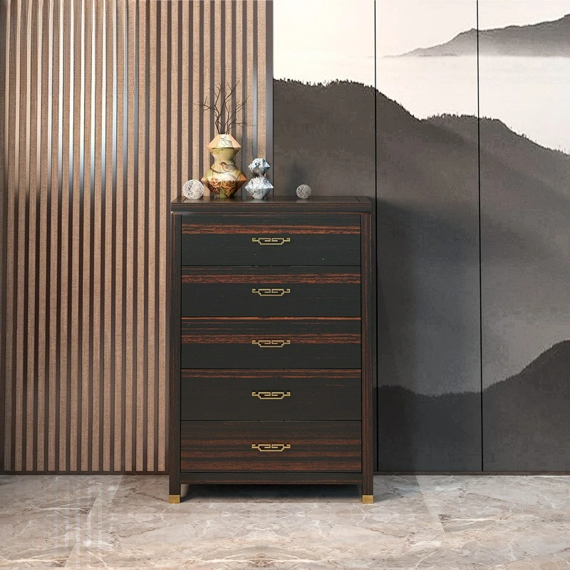 

Compact Versatile Customizable new Chinese all solid wood chest of drawers