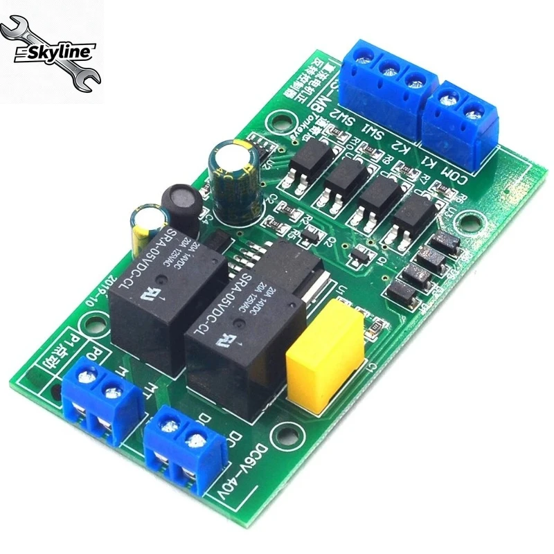 DC 6V 12V 24V DC Motor Forward and Reverse Control Module With Limit Relay Drive Controller Low Level Trigger P0/P1 Modes