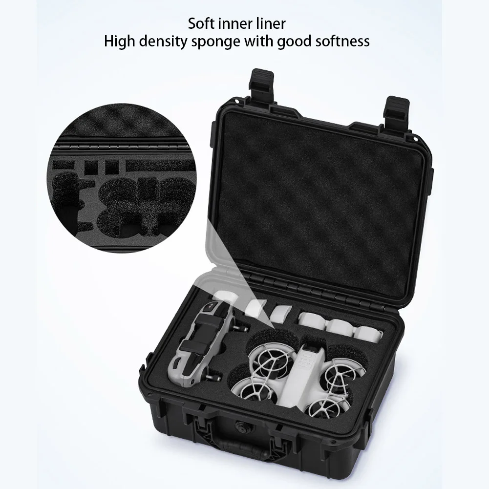 حقيبة حمل احترافية لـ DJI NEO ، صندوق واقي مقاوم للماء مع حزام ، حقيبة تخزين قشرة صلبة ، ملحقات تحكم