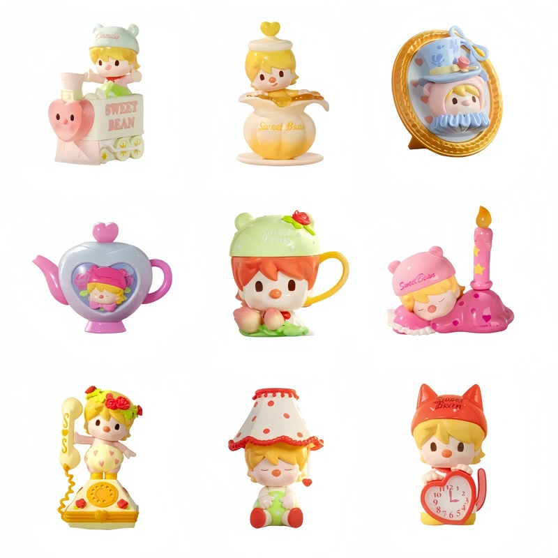 Sweet Bean Afternoon Tea Series Action Figure Dolls Toys Cute Collection Room Decoration Birthday Kids Girls Gifts Kawaii Model