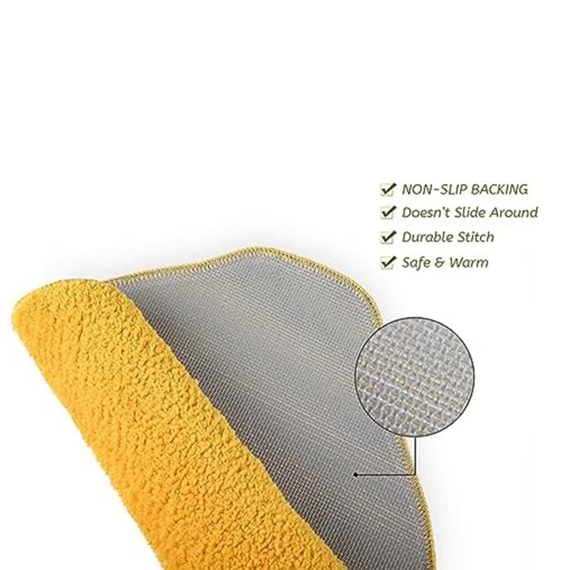 Tapete antiderrapante de limão para crianças, Tapete de frutas amarelas, Decoração de banheiro fofa, Tapete divertido, Lavável à máquina