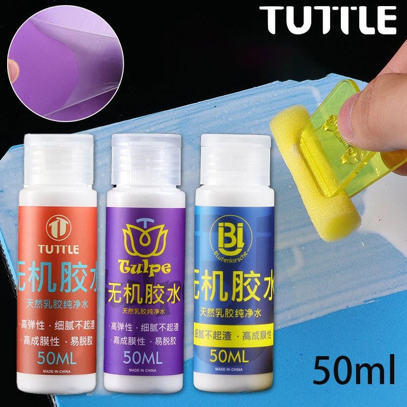 

Неорганический клей для настольного тенниса TUTTLE, 50 мл, на водной основе, быстрая съемка, резиновый клей для пинг-понга, усилитель, оборудование для ракеток для пинг-понга