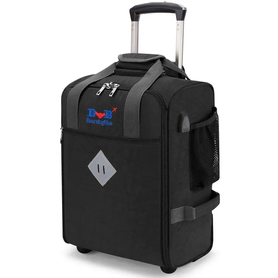 

JetBlue Airlines 17x13x8 Inches Rolling Personal Item Underseat Rolling Travel Bag Suitable for Major Airlines including Spirit,