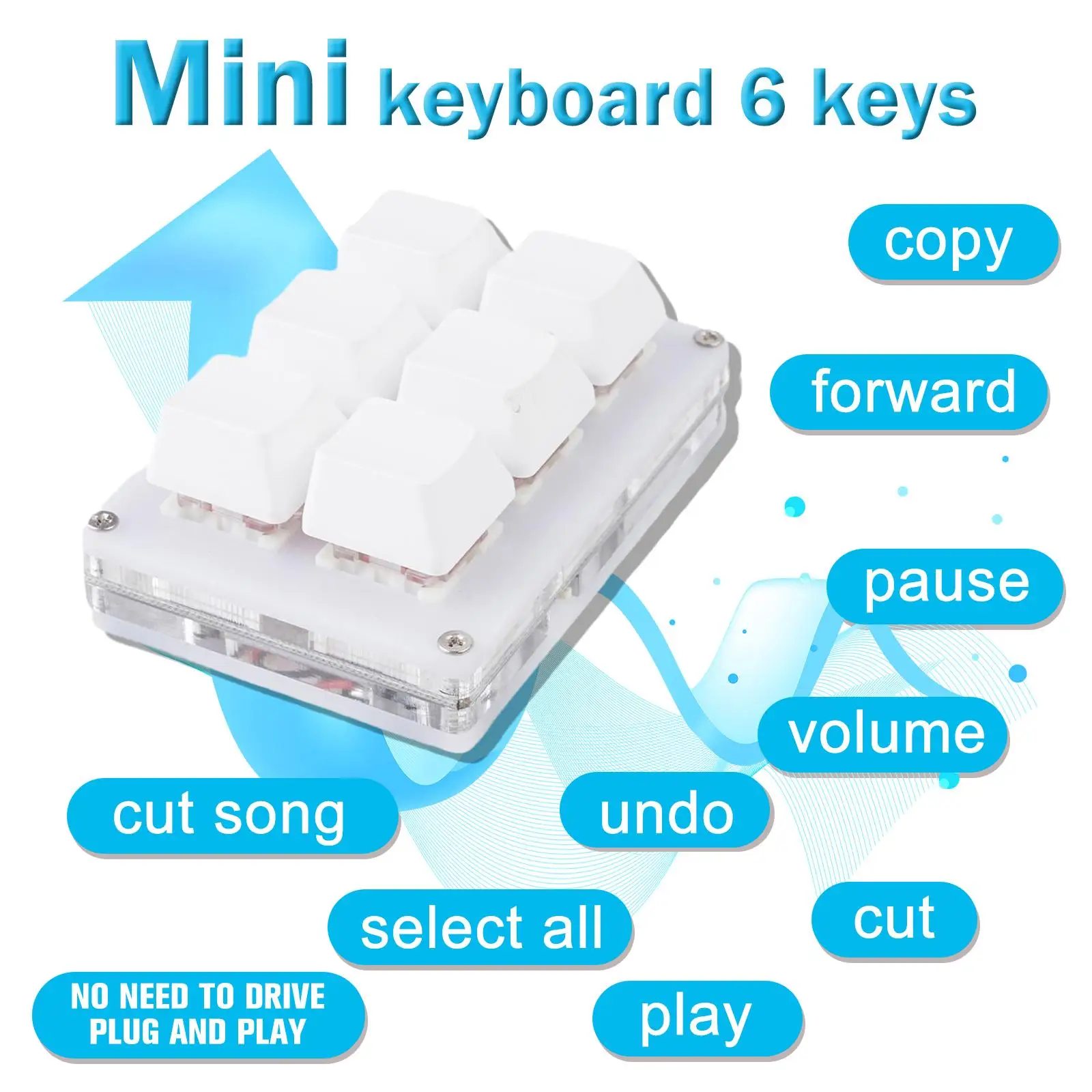 Multifunctional Multi-Type OSU Mechanical Numeric Keypad 2/3/4/5/6/7/8/9/10/12 Function Macro Gamin Support Keys Switch Key L8N8