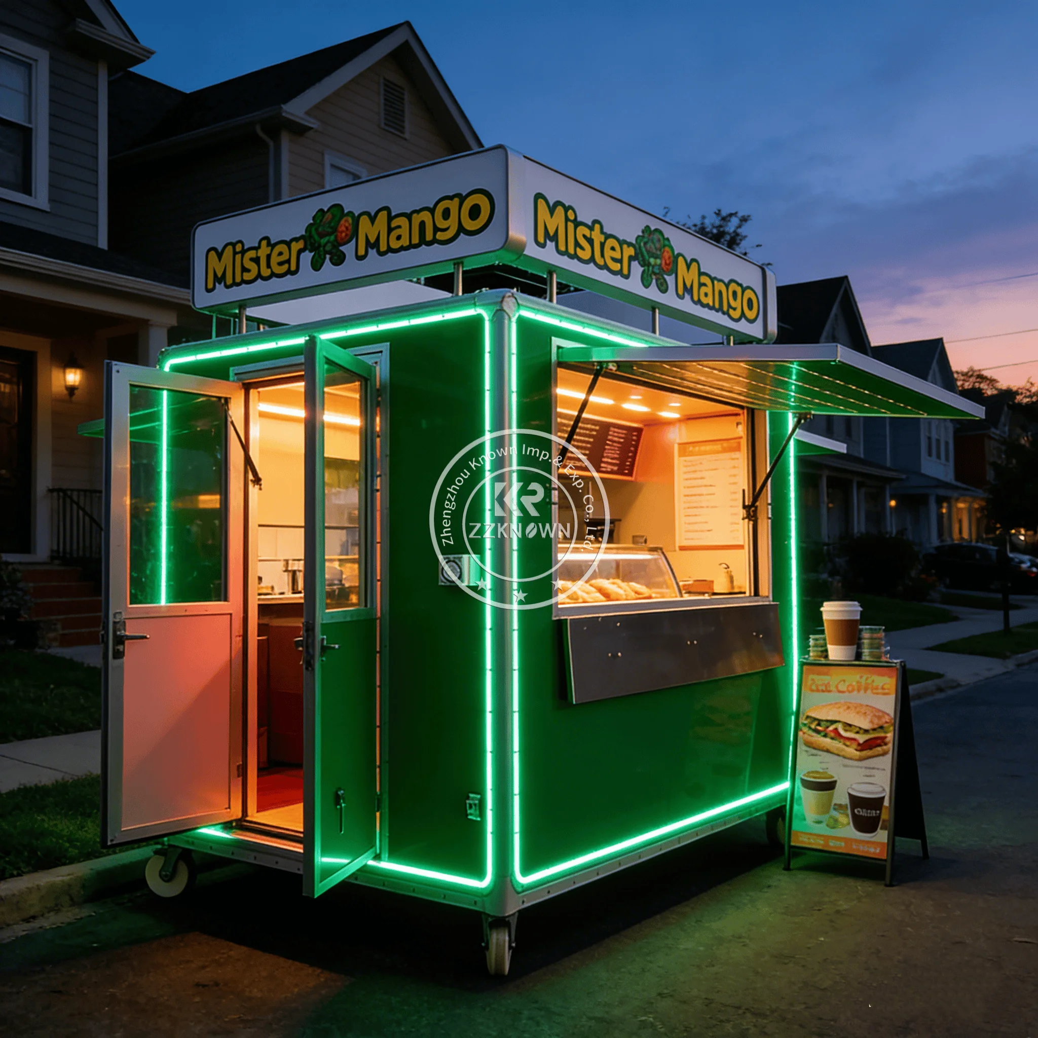 

Мобильный фургон для продажи боба-чая, пончиков, тако, закусок, снеков, слякоти, выпечки, полностью оборудованный