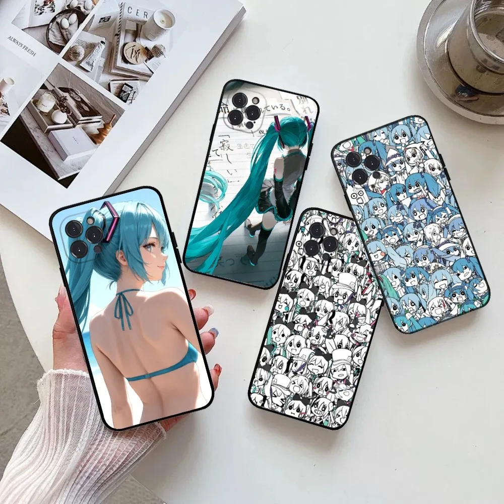 H-Hatsunes Miku  Phone Case  for IPhone 15,14,13,12,11 Pro Max Mini 8,7 Plus SE2 X XR XS MAX Silcone Soft Covers