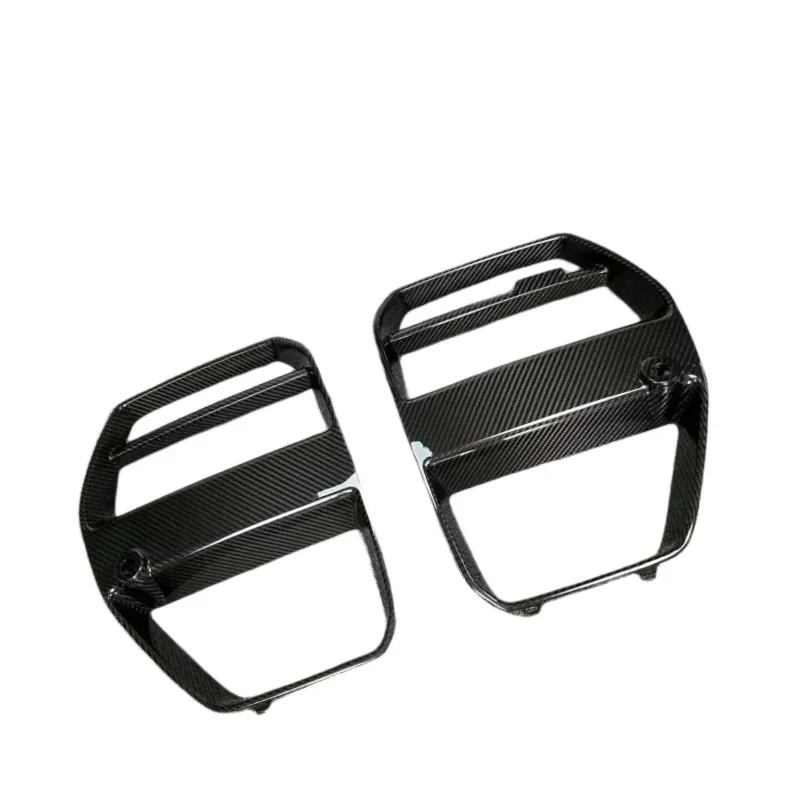 V Style Dry Carbon Fiber  Front Grille for    M3 G82 G83 M4  Front Bumper Kidney Mesh Grille 2020+