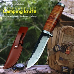 Sharp forging 60HRC manual hunting knife second cutting outdoor hunting knife north American tactical straight knife