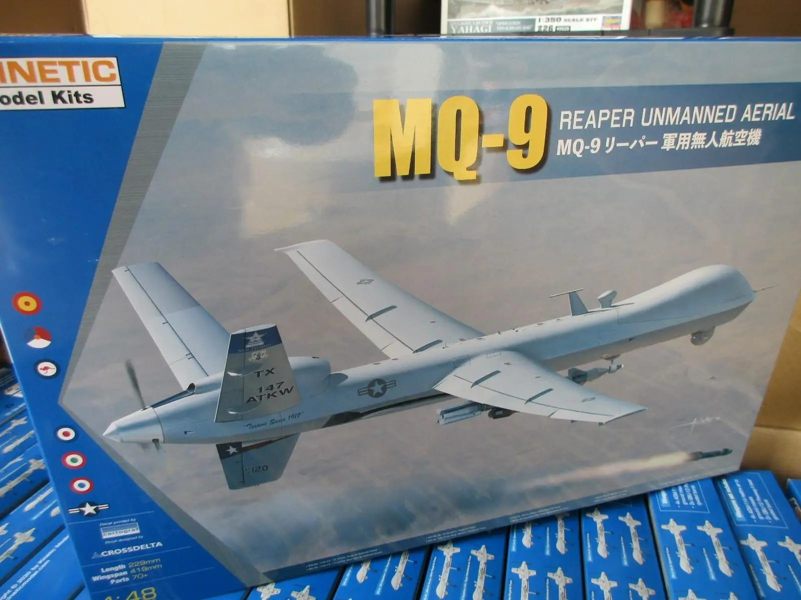 MQ-9 Reaper Military Surveillance Drone 1/48 Kinetic K48067 Plastic Scale Model For Hobby Collectors