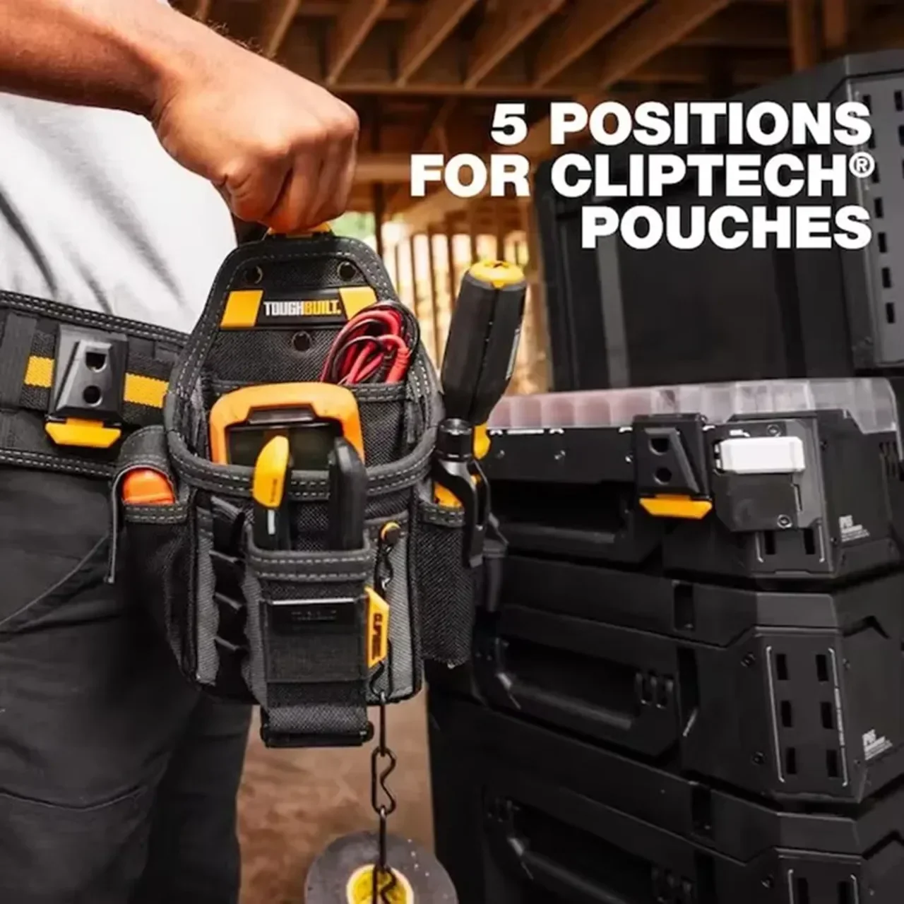 TOUGHBUILT STACKTECH Steel Tool Holder Stacking Toolbox Refreshing Storage Multifunctional Matching Hanging Racks  TB-B1-A-30