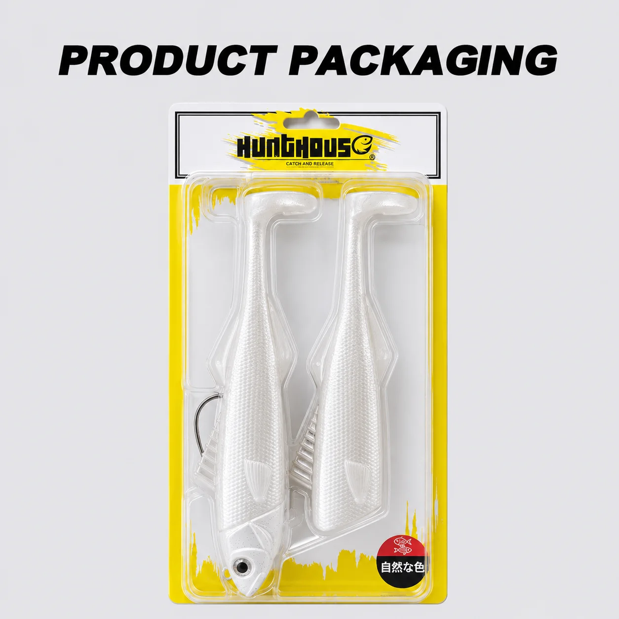 Hunthouse Heavy Soft Swimbait 200mm 150g PVC T-Tail Salzwasser-Köder Sea Monster Slayer Angelzubehör für Seebarsch und Grouper LW218 – Detail 10