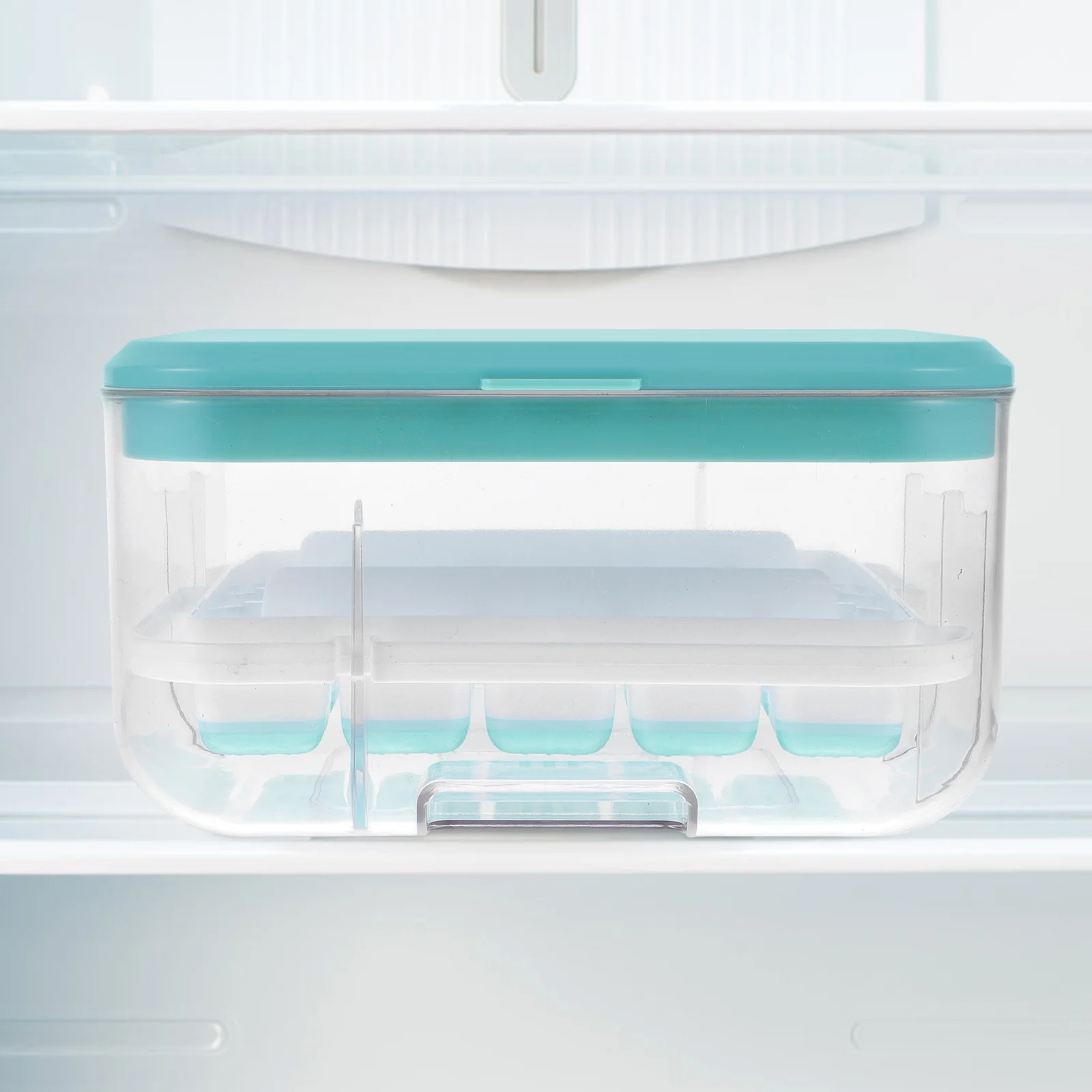 

2-Layer Mold Lids Storage Box Trays Cube Diy Freezer Ice Trays For Freezer With Lid Tray Tray For Making Ice Cubes