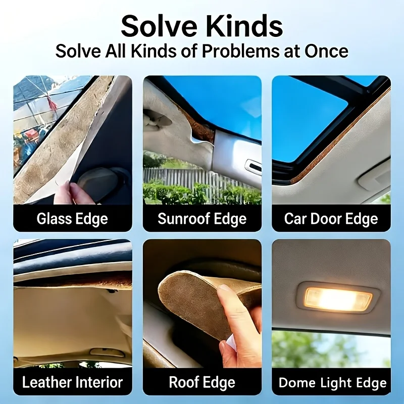 JOKJOK Car Headliner Adhesive Roof Liner Repair Glue Heat Resistant Quick Dry For Interior Trim Leather Plastic view 6