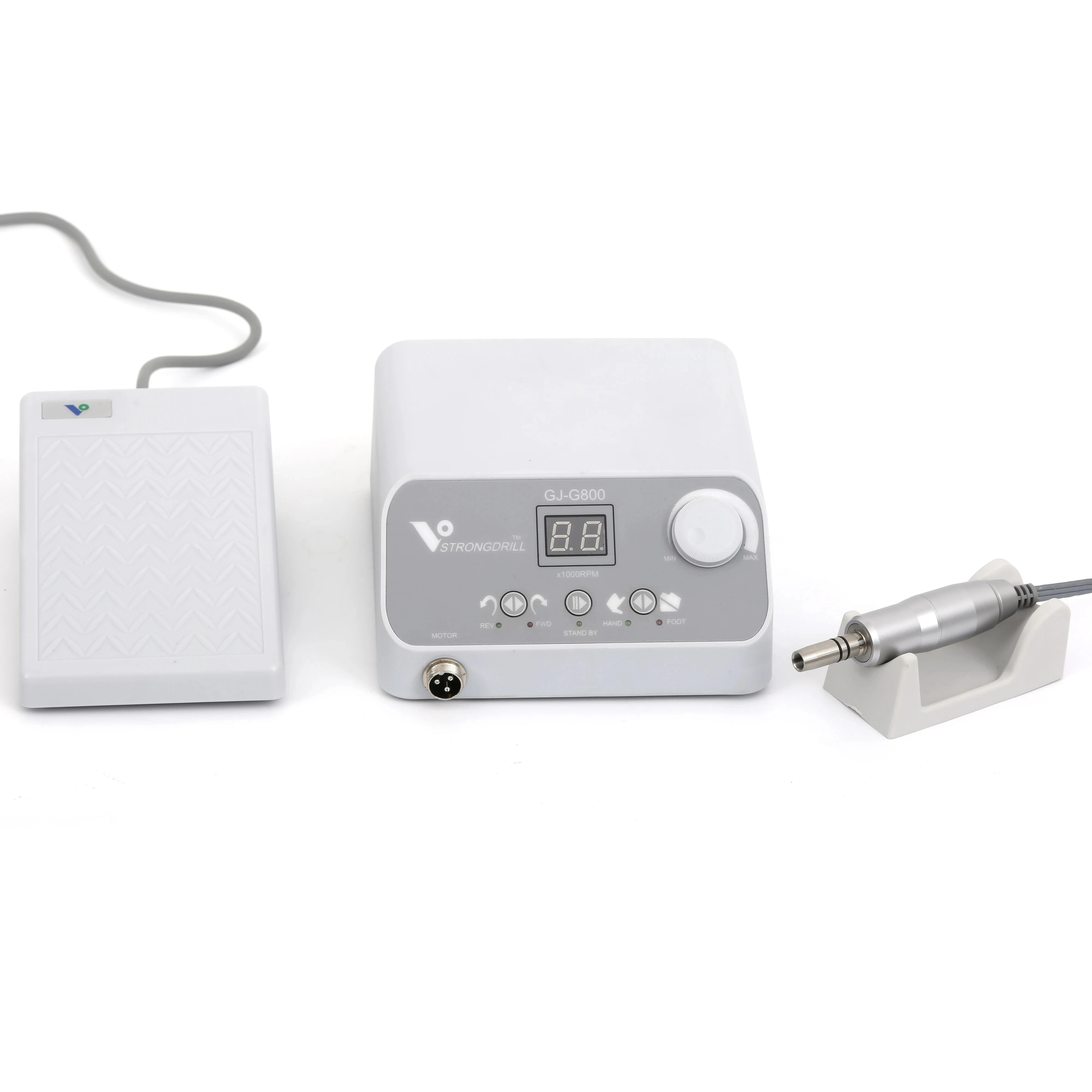 50,000 Rpm Borstelloze Motor, Met Voet Dental Laboratorium Polijsten Kit G800 + W101E Mobiele Tandheelkundige Microcomputer