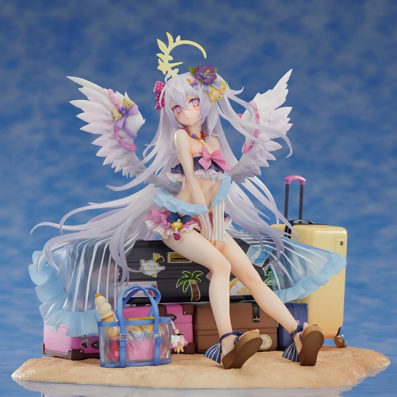 Judai Original Apex Innovation, Elegant Blue Archive Shirasu Azusa Swimsuit Action Figure Models