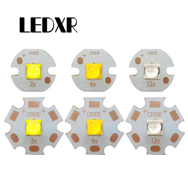 XHP50 second generation lamp bead welding copper substrate 20W white white warm white blue light 3V6V12V high-power LED lighting