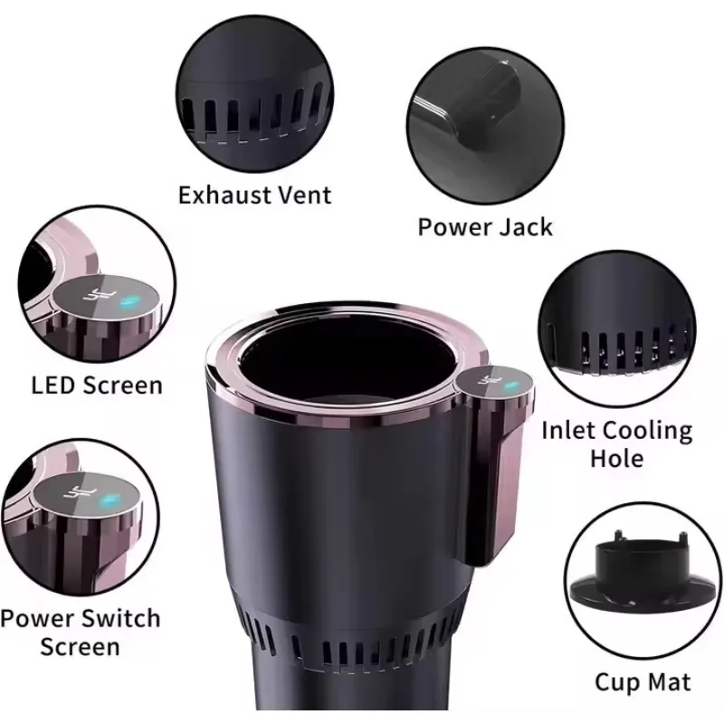Hot Selling Portable Travel Multifunctional Car Heating Cooling Cup Warmer Cup Mug