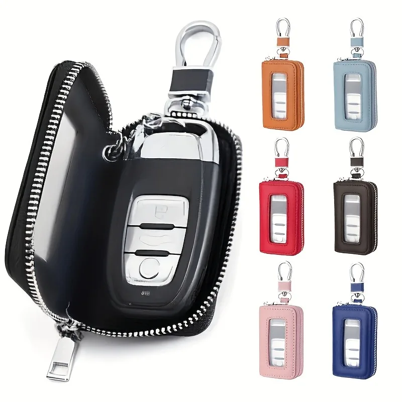 Ladies' Coin Purse Car Key Fob Case Car Key Fob Holder Car Remote Keychain Bag Universal Unisex Dad'S Gift Mother'S Gift A Gift