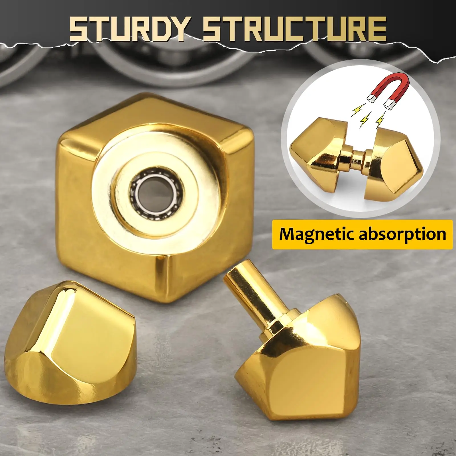 Metal Cube Rotating Fingertip Gyroscope Fidget Anti Stress Toys Adult Office Home Travel Portable Spinner Toys Christmas Gifts