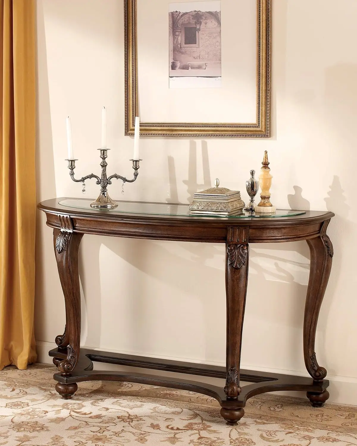 Norcastle Sofa Table Dark Brown 48