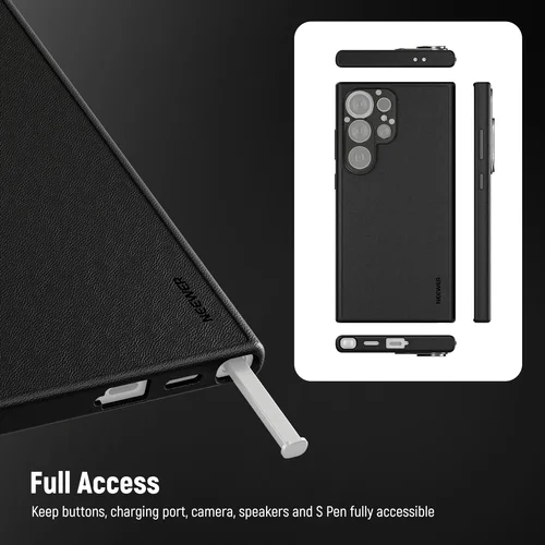Imagen 2 del producto NEEWER S25 Ultra Funda, Funda protectora de cuero para teléfono con soportes para lentes de 17 mm y adaptador de filtro de 67 mm para Samsung Galaxy S25 Ultra