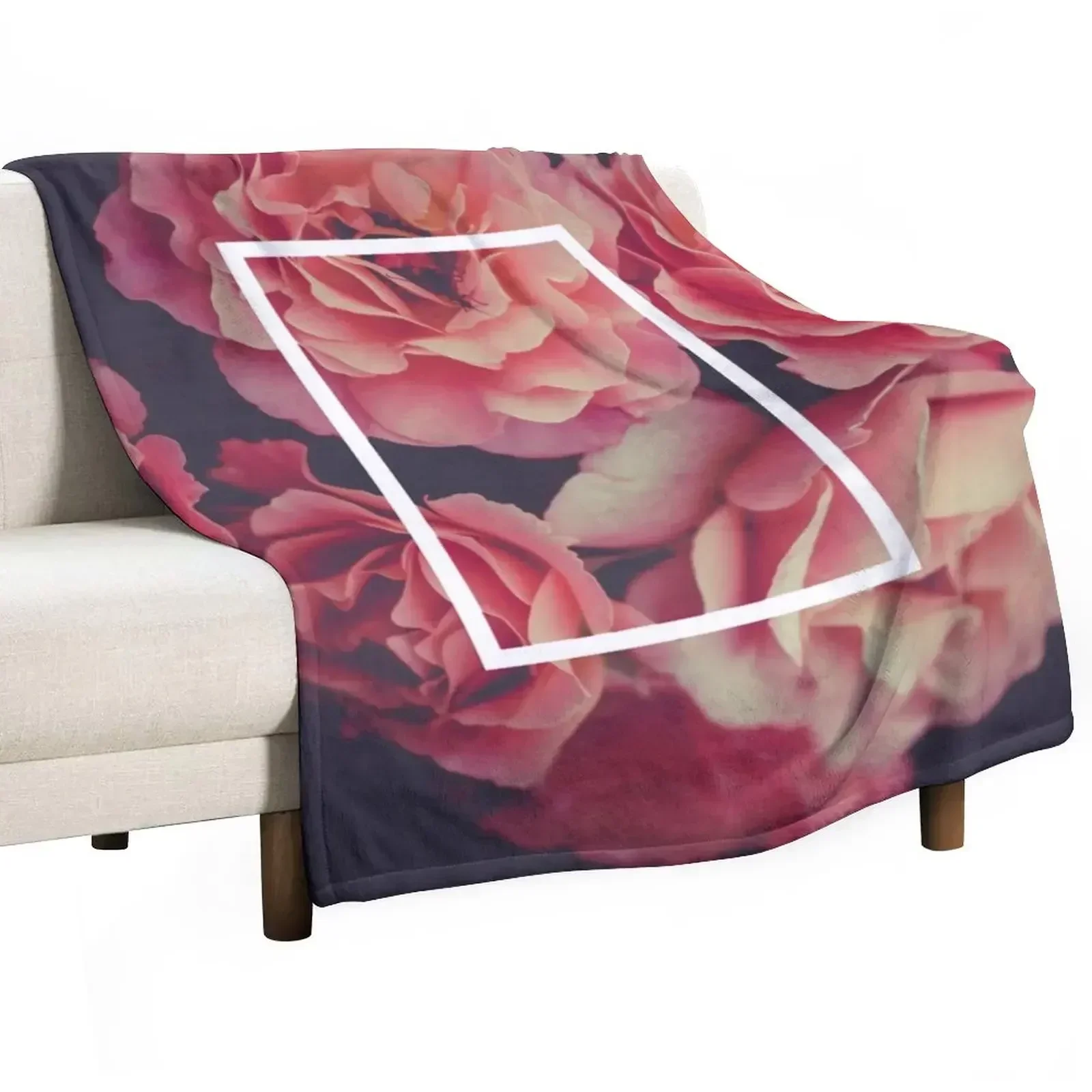 

The 1975 Floral Rectangle Throw Blanket Loose Large heavy to sleep Blankets