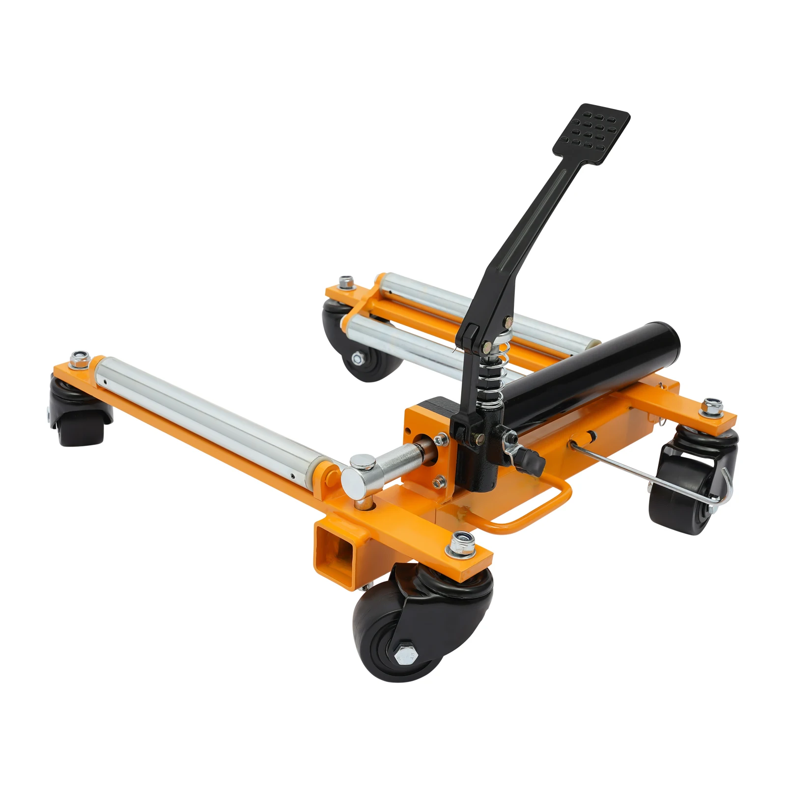 Wheel Dolly, Car Skates Vehicle Positioning, Fork Hydraulic Mover, Hydraulic Car Dolly for Workshop Garage, Easy Clean Smooth Surface, Portable Storage, Universal Caster Wheel, Ideal for Moving Cars, Trucks, Trailers, SUV Maintenance