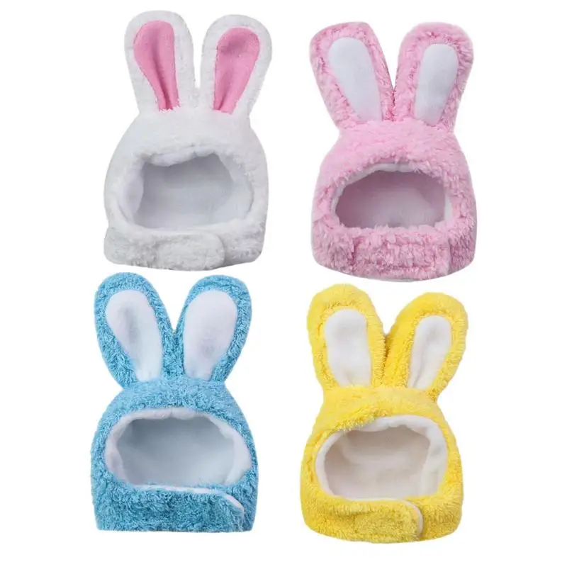 Rabbit Cat Hat Pet Dog Cat Hat Warm Costume Bunny Rabbit Hat With Ears Pet Accessory Headwear For Puppies Dogs Cats Accessories