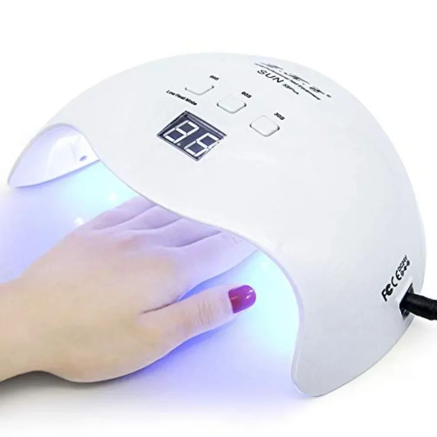 

Gel UV LED Nail Polish Lamp LKE Nail Dryer 40W LED Light with 3 Timers Professional for Nail Art Tools Accessories White