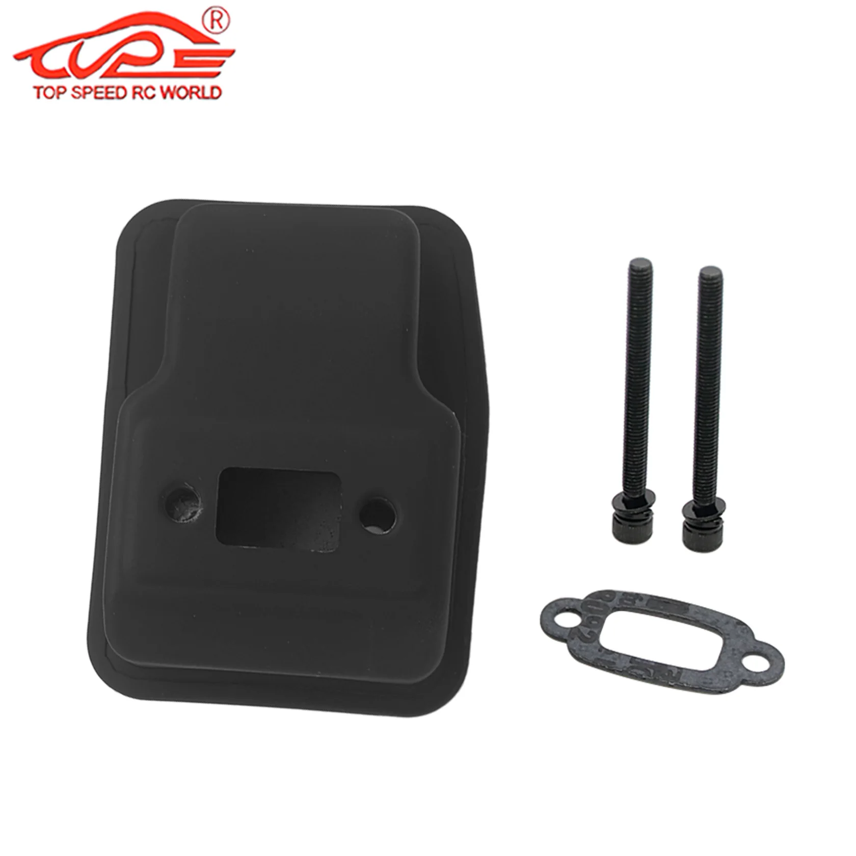 Metal Muffler Exhaust Silence Box of 23CC~45CC Engine for 1/5 Rc HPI ROFUN ROVAN KM BAJA 5B 5T 5SC FG LOSI 5IVE T GoPed Redcat