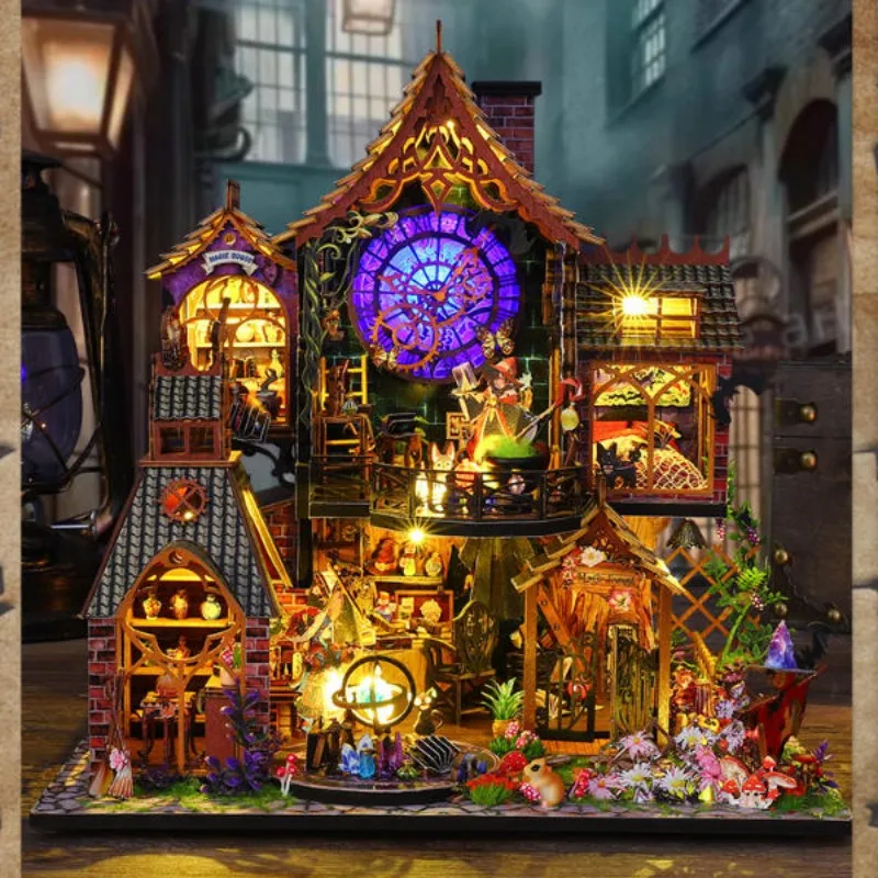 DIY Holz Miniatur Möbel Modell Montage Spielzeug für Kinder Mädchen Geburtstagsgeschenke 3D Tiny House Mockup Handgemachtes Heimprojekt