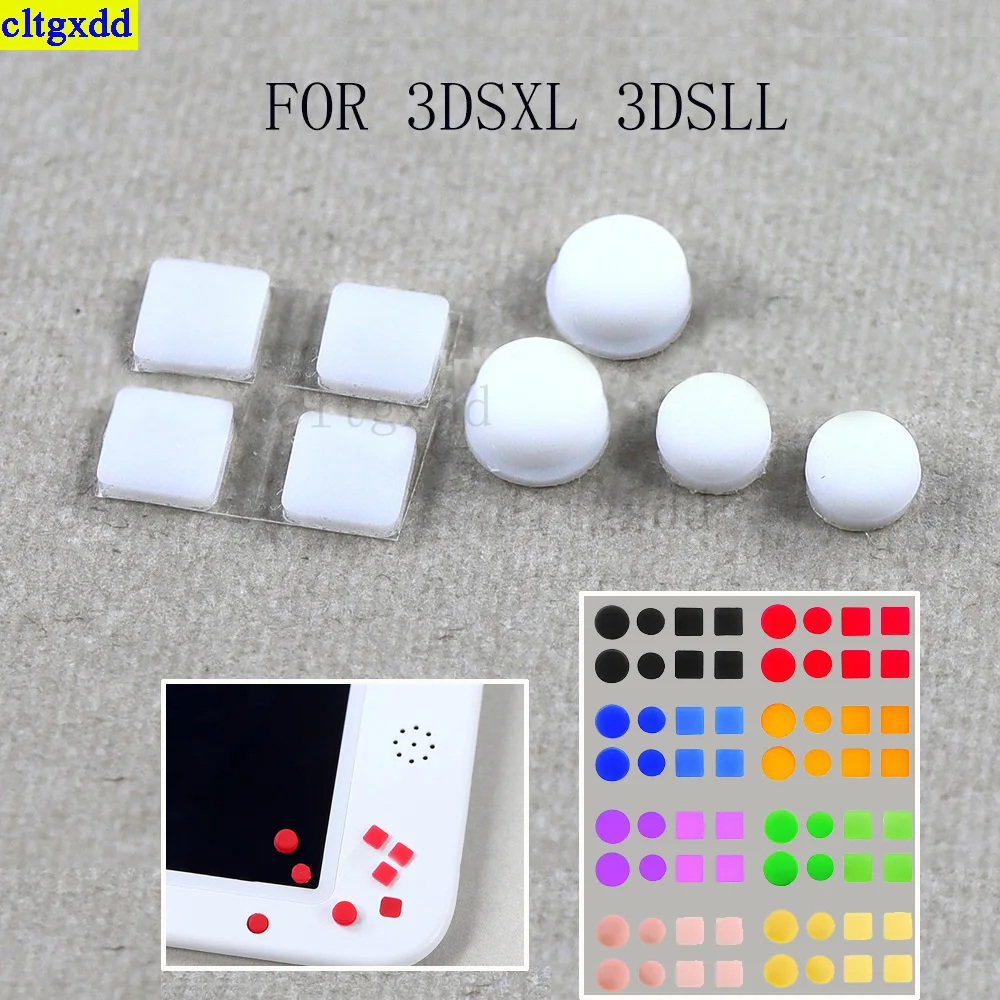 

Cltgxdd 1 set FOR 3DSXL 3DSLL game console screw hole dust plug screw rubber foot pad color foot cover set replacement