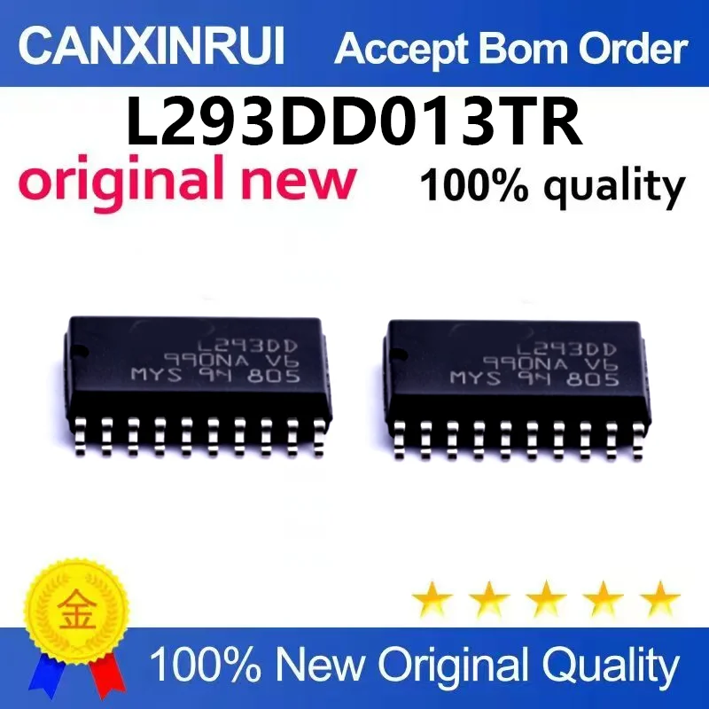 (5pcs-100pcs)Brand new original L293DD013TR SOP-20 push-pull four channel driver chip integrated circuit with diode