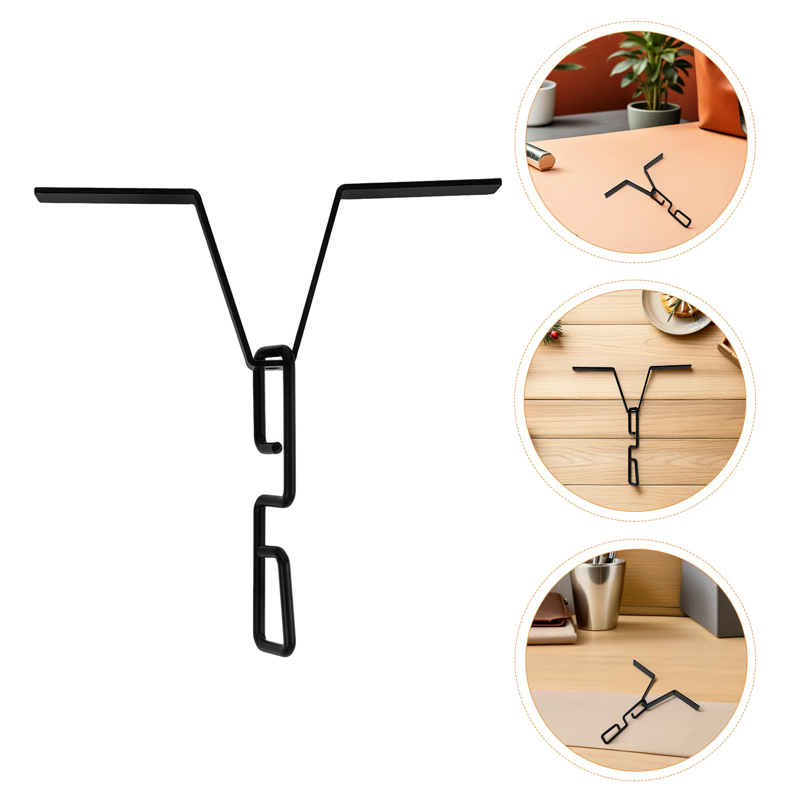 

2Pcs Black Rain Chain Adapter Decorative Hooks Rain Gutter Accessories for Outdoor Drainage System Gutter Accessories