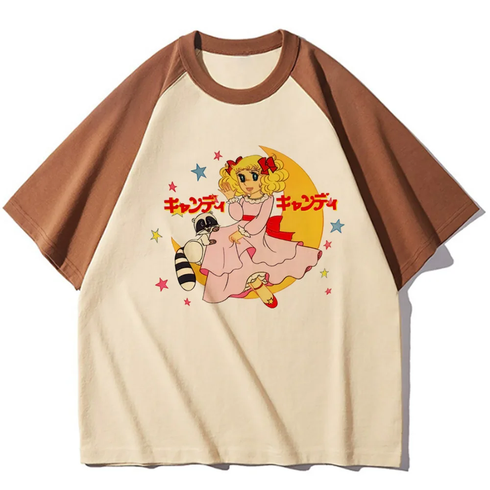 Candy Candy t-shirts women comic Tee female 2000s clothes