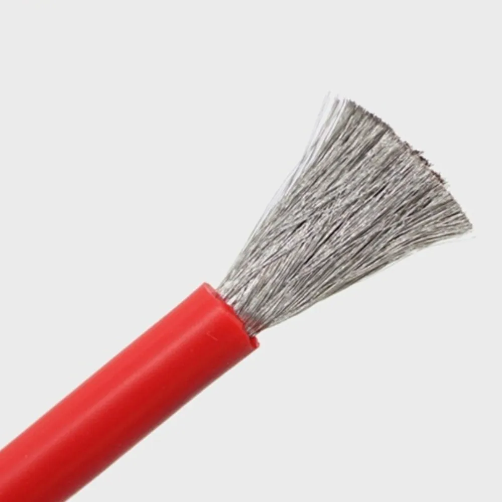 Silicone Li Battery Connectors Tinned Copper 8 10 12 14 16 18 20 22 24 26AWG Heatproof Gel Wire Flexible 100cm Li Battery Cable
