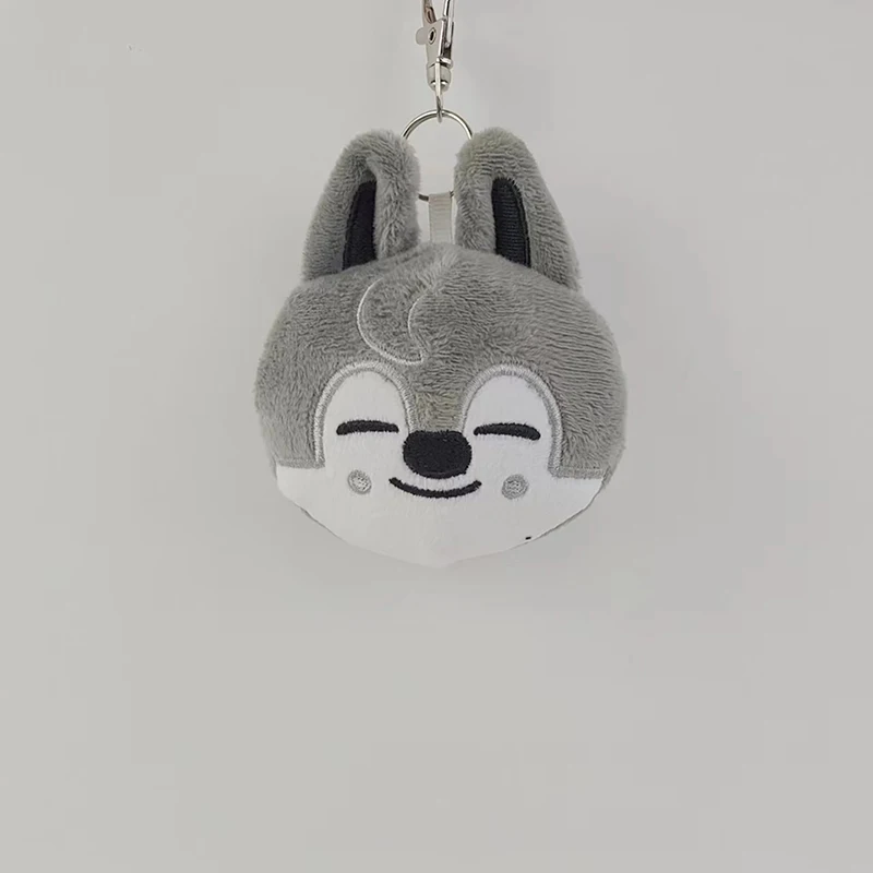 New Kpop Cute Plush Keychain Cat Fox Rabbit Cotton Doll Toy Keyring Backpack Bag Pendant Car Key Chains For Women Girls Gift