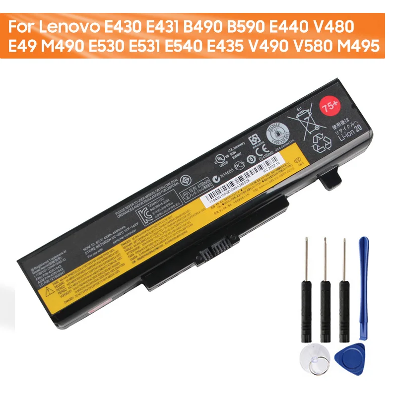 

Replacement Battery For Lenovo E430 E440 E431 B490 B590 V480 E49 M490 E530 E531 E540 E435 V490 M495 V580