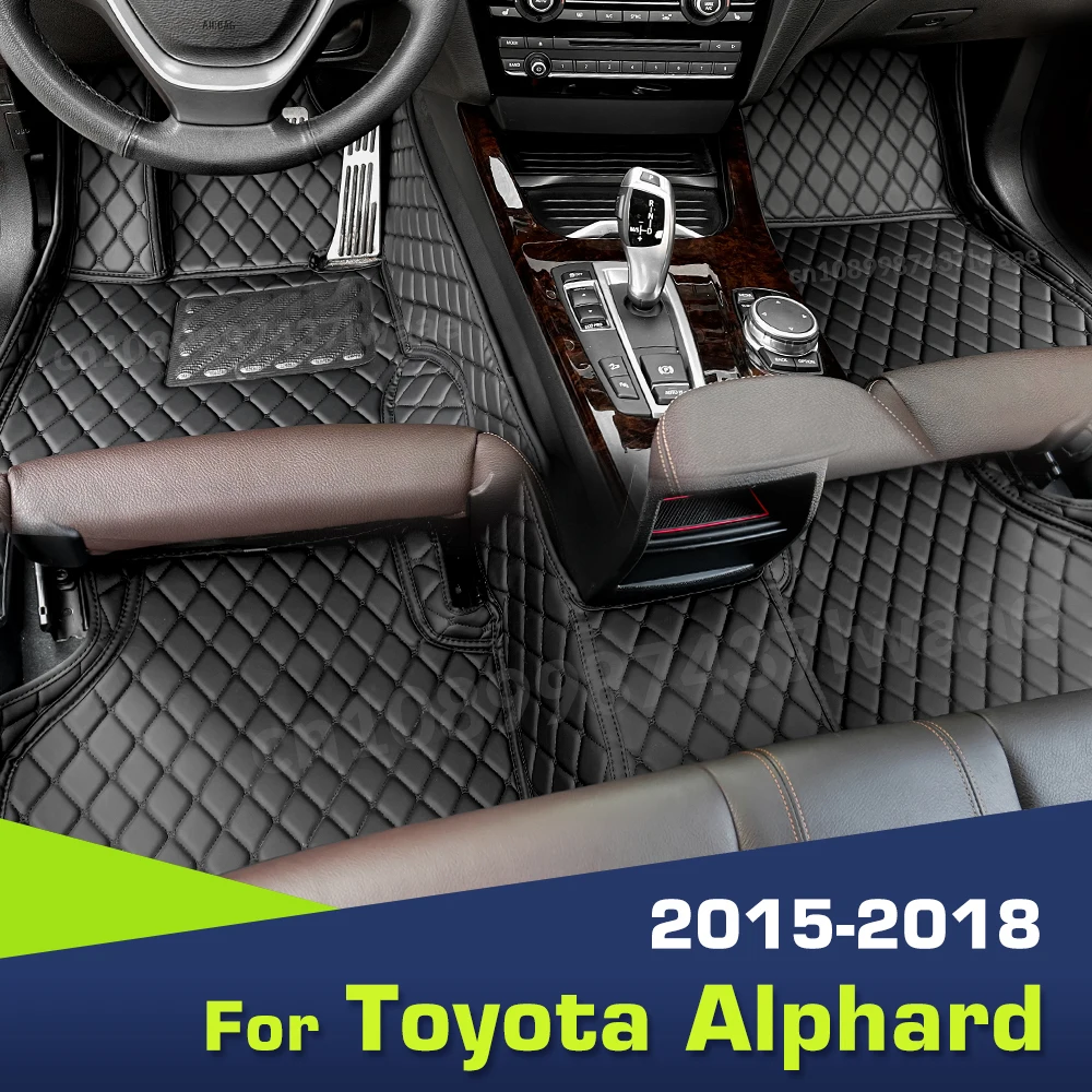 

Автомобильные напольные коврики для Toyota Alphard 2015 2016 2017 2018, индивидуальные автомобильные накладки на ножки, аксессуары для интерьера