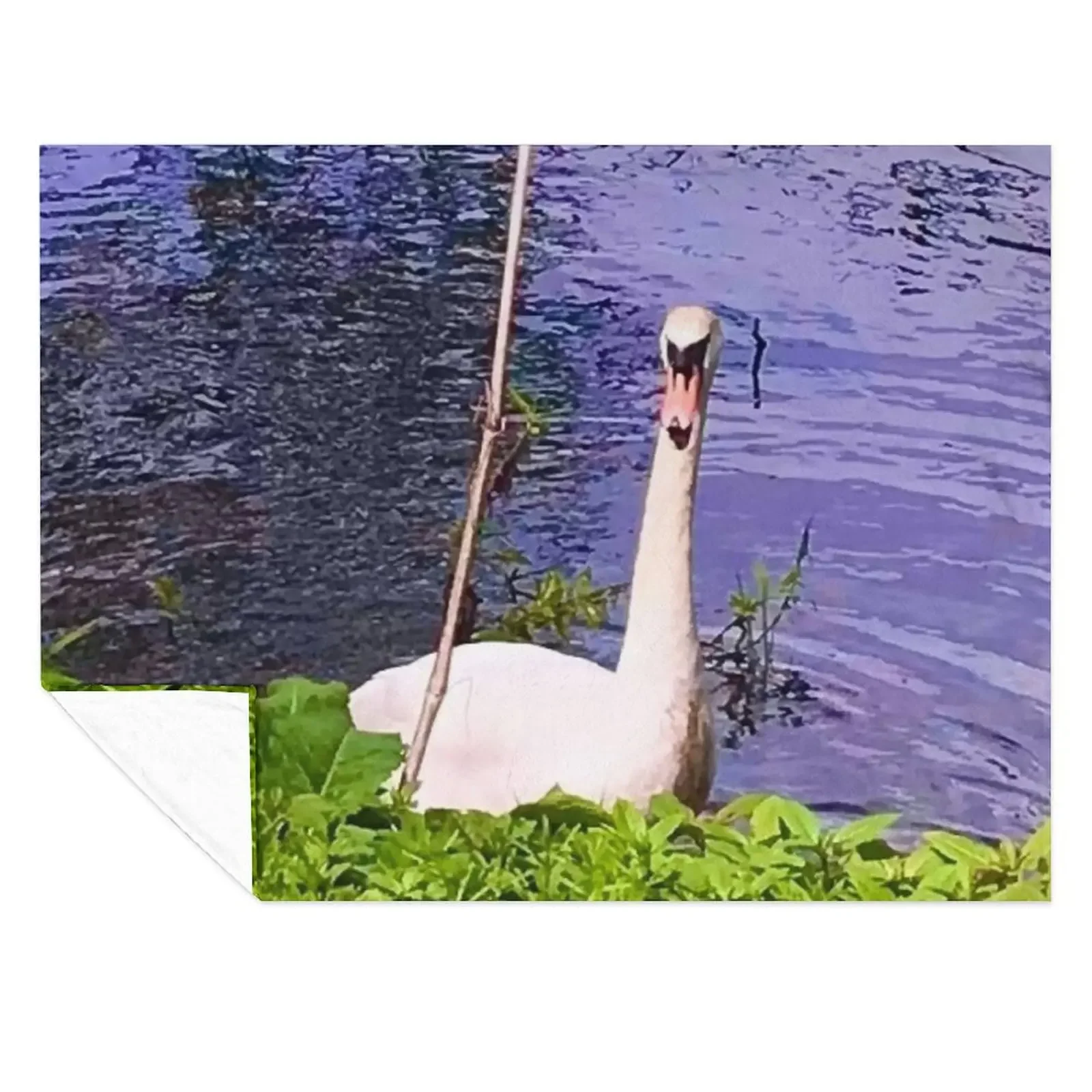 

Swan by the river Throw Blanket for winter Extra Large Throw Bed Fashionable heavy to sleep Blankets