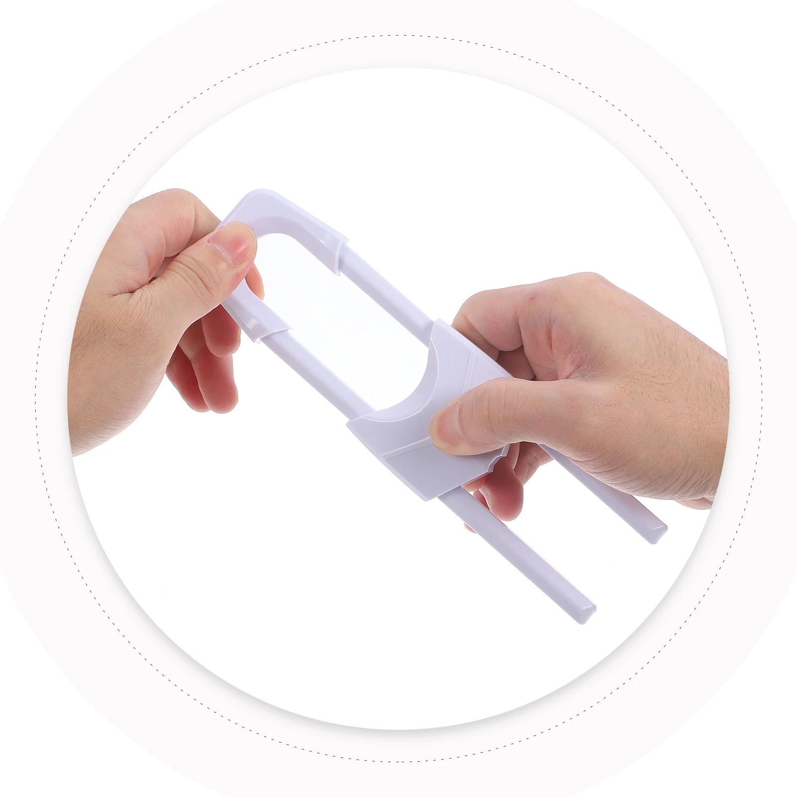 

6 Pcs Proofing Cabinet Door Lock Locks for Cabinets Wardrobe White Child Safety
