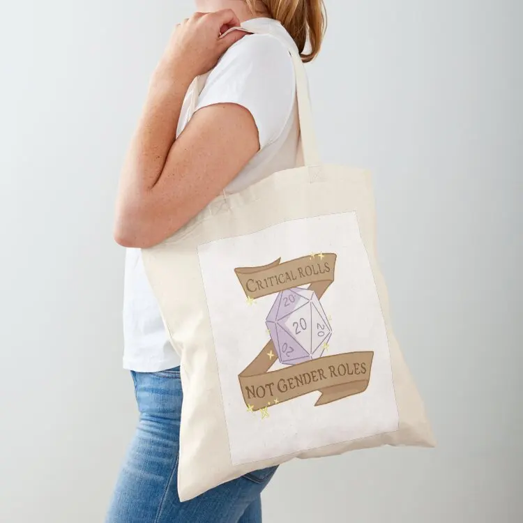

critical rolls not gender roles Tote Bag bags for women Women's bag tote bag men's shopping