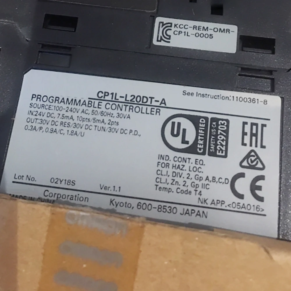 Nuevo controlador programable CP1L-L20DT-A