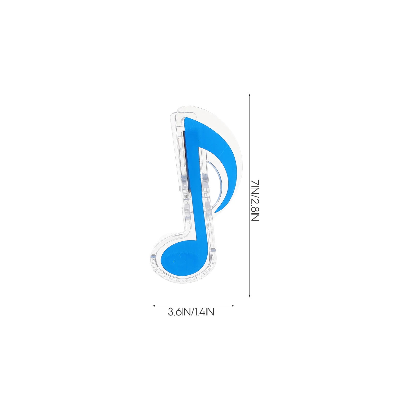 

10 Pcs Music Note Folder Clips Page Holder Notes Metal Plastic Claw Musical Shape Paper Book