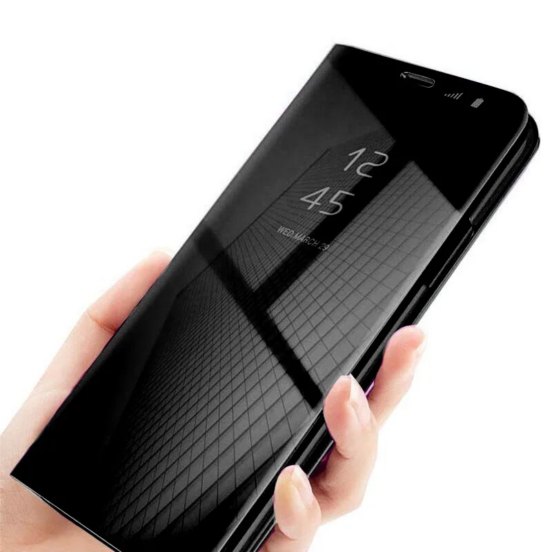 

Skinlee Mirror Transparent Flip Case For Xiaomi 14 Holder Protector Screen anti-drop Cover For Xiaomi 14 Pro Phone Shell