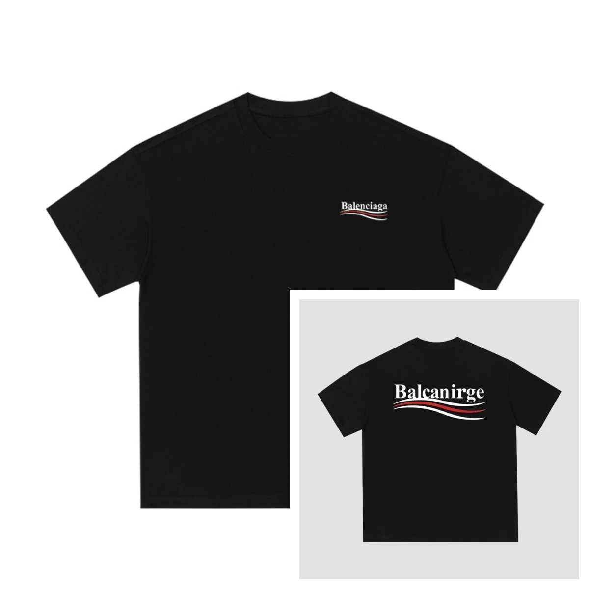 

Balcanirge Paris Street Fashion Trend Pattern Printing Summer Luxury Brand Cotton Men's and Women's T-Shirts Short Sleeves