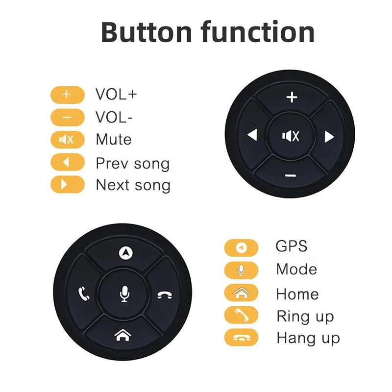 10Keys Car Wireless Remote Control Steering Wheel Radio Controller Android Long Distance Sound Multimedia Control Smart Buttons